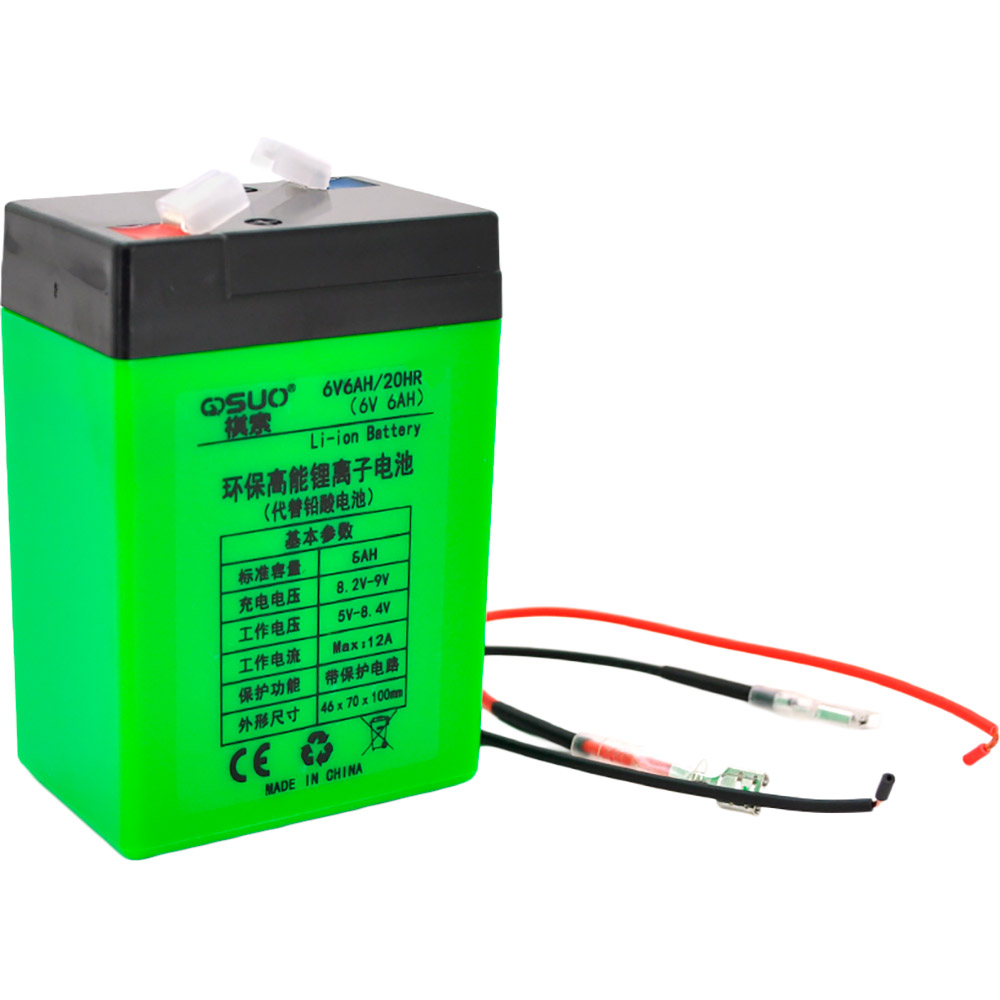 Акумулятор QISUO QSuo Li-ion 6V 6A + зарядний пристрій 8.4V 1A (QS-606СH)