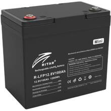 Аккумулятор RITAR LiFePO4 1280Wh BMS50@4S (R-LFP12.8V100AH-mini)