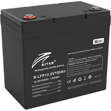 Аккумулятор RITAR LiFePO4 12.8V 100Ah Black (R-LFP12.8V100AH-mini)