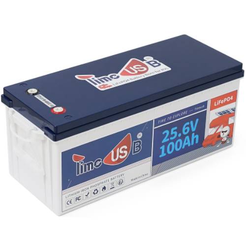 Акумулятор TIMEUSB LiFePO4 25.6V 2560Wh BMS 100A (256V100Ah) Напруга 25.6