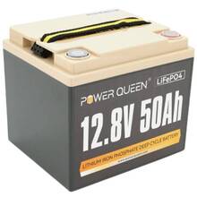 Акумуляторна батарея POWER QUEEN LiFePO4 12.8V 640Wh BMS 50A (128V50Ah)