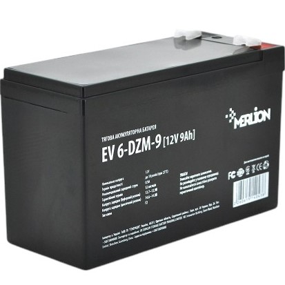 Аккумуляторная батарея MERLION 12V 9Ah F2 (EV 6-DZM-9)