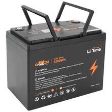 Аккумулятор LITIME Group 24 LiFePO4 100Ач 1280Wh M8 (GR24-12.8-100)