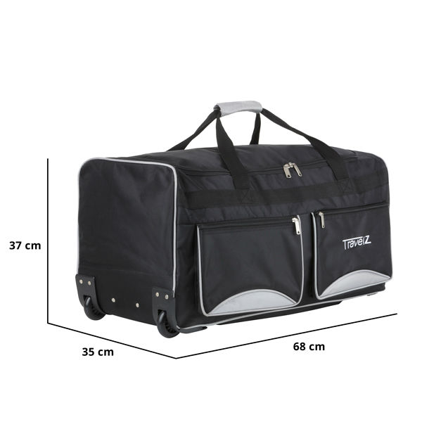 Зовнішній вигляд Дорожня сумка TRAVELZ Wheelbag 90 Black (603090)