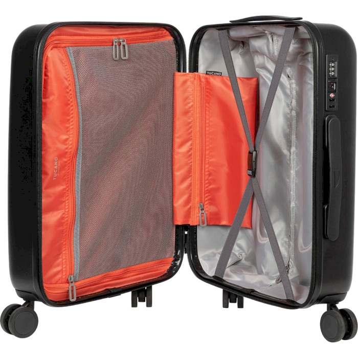 Чемодан TUCANO Trolley Ted 40L Black (BTRTED-S-BK) Материал поликарбонат