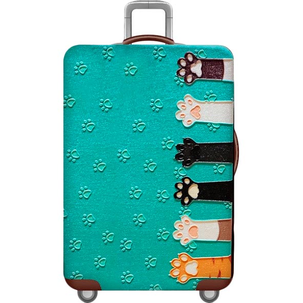 

Чехол для чемодана MiUi Cat paw M 22-24" (Ф28331), Захисний чохол для валізи Cat paw, M, 22-24"