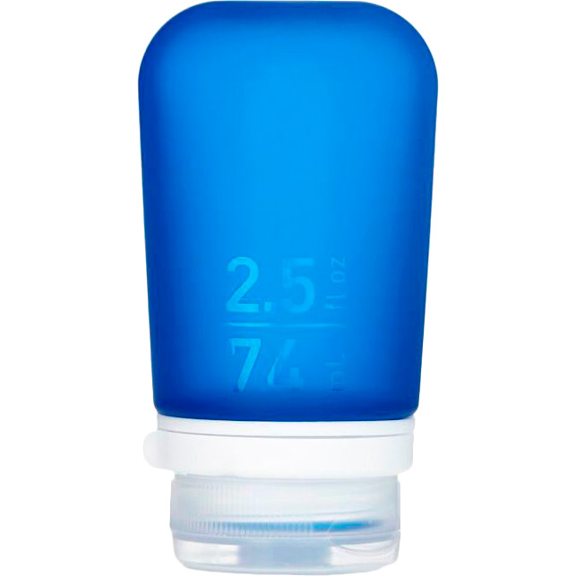 

Силиконовая бутылочка HUMANGEAR GoToob+ Medium 74 мл Dark Blue (022.0019), Силіконова пляшечка GoToob+ Medium dark blue