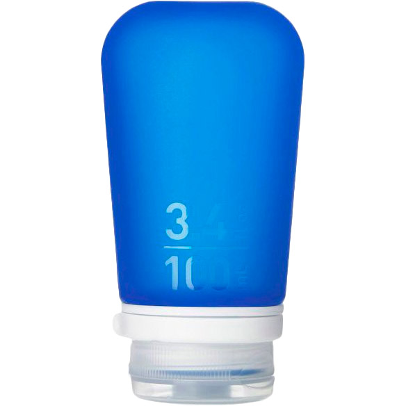 

Силиконовая бутылочка Humangear GoToob+ Large 100 мл Dark Blue (022.0030), Силіконова пляшечка GoToob+ Large dark blue