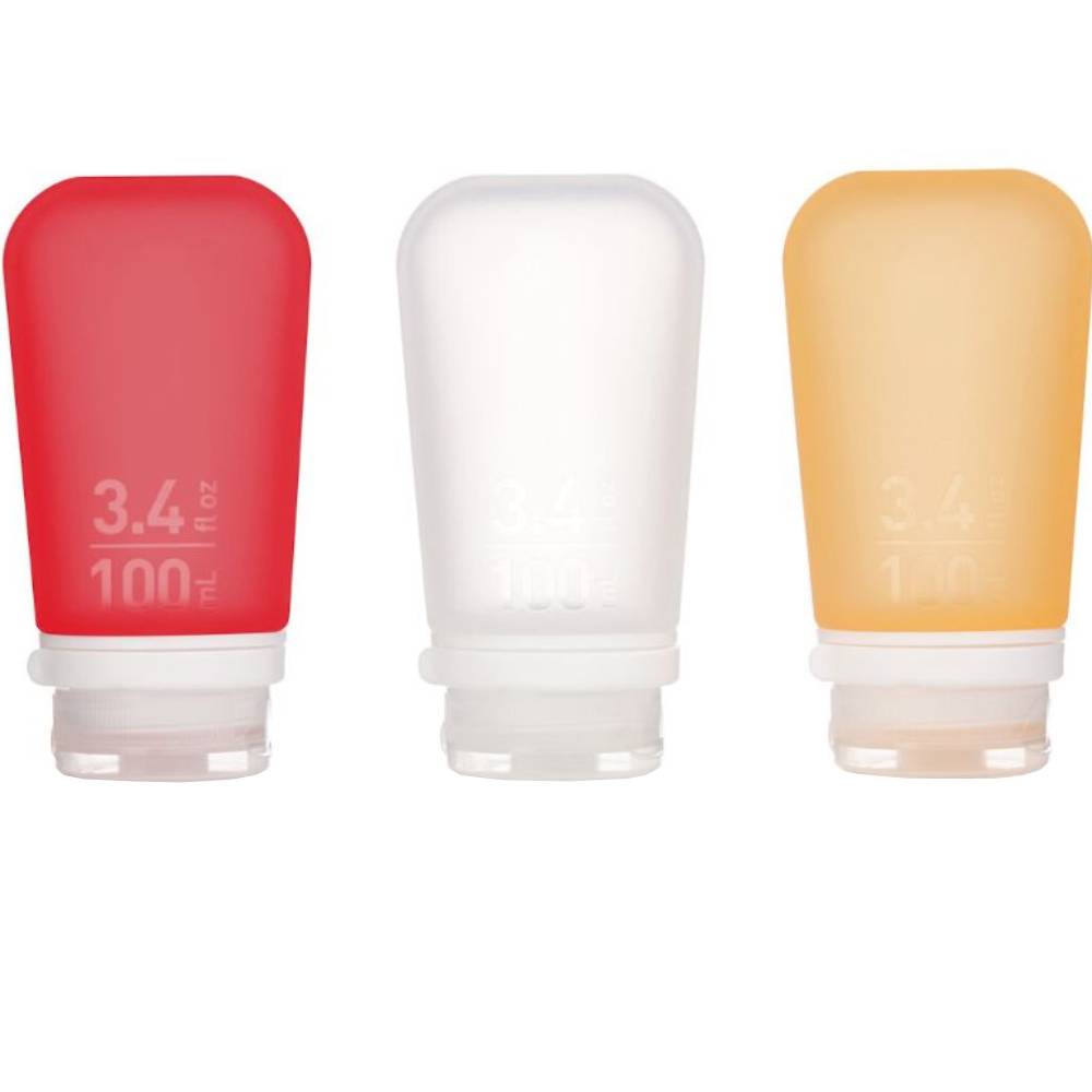 

Набор силиконовых бутылочек HUMANGEAR GoToob+ 3-Pack Large 3 х 101 мл (022.0042), Набір силіконових пляшечок GoToob+ 3-Pack