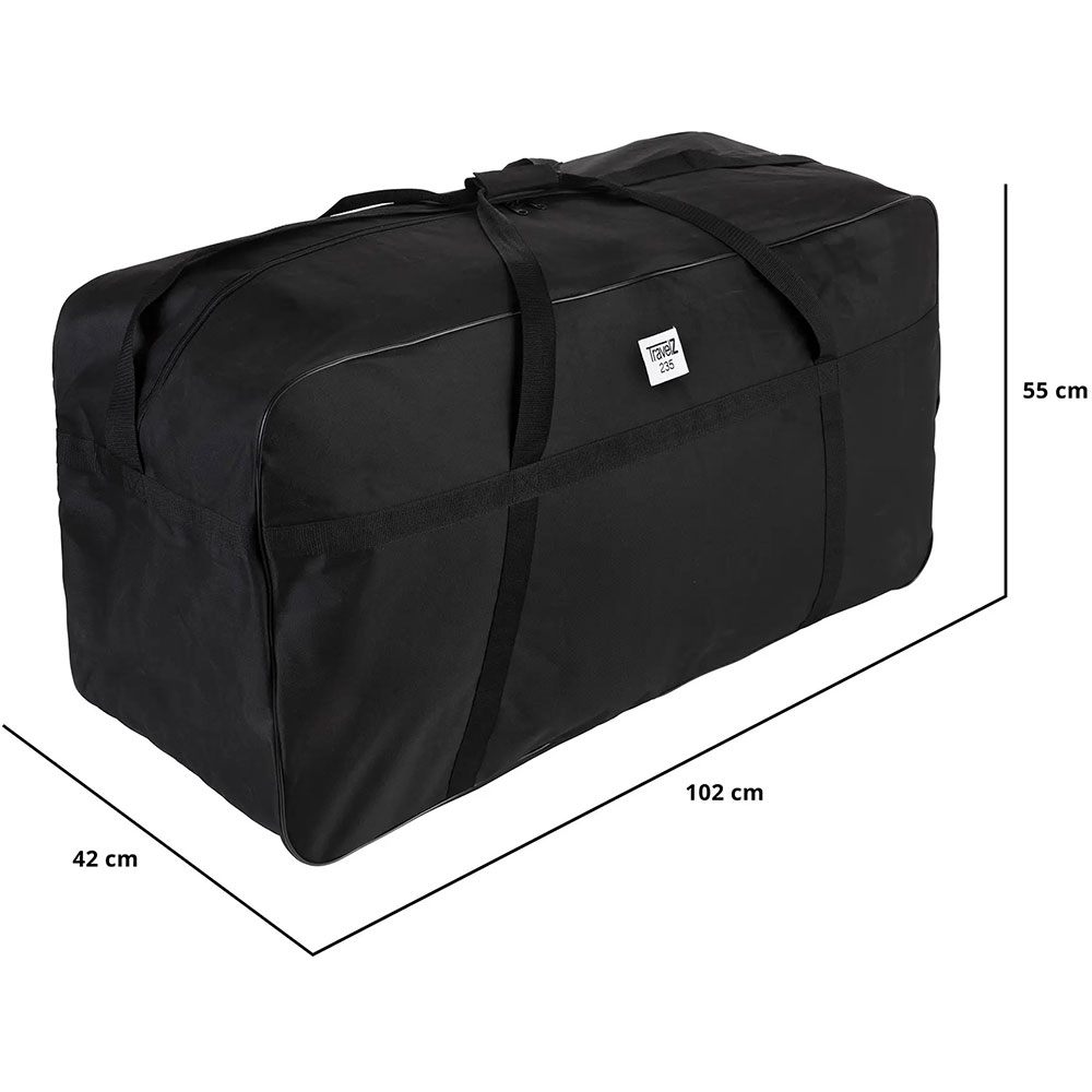 Дорожня сумка TRAVELZ Bag 235 Black (604348) Кількість відділень 1