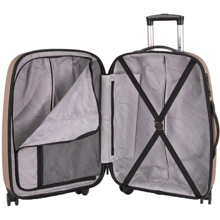 Валіза GABOL Paradise XP L Beige (123347-006) Особливості телескопічна ручка