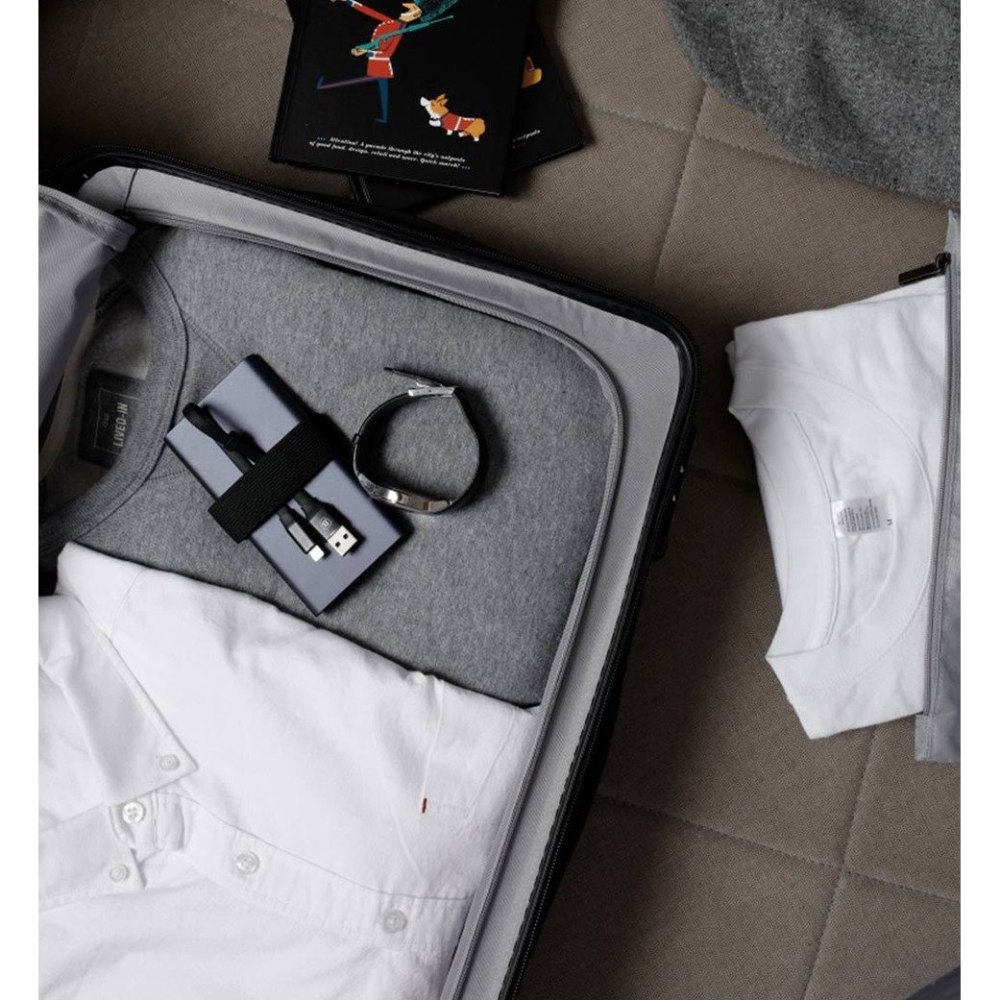 Валіза XIAOMI Ninetygo Business Travel Luggage 20" White (6941413216678) Матеріал полікарбонат