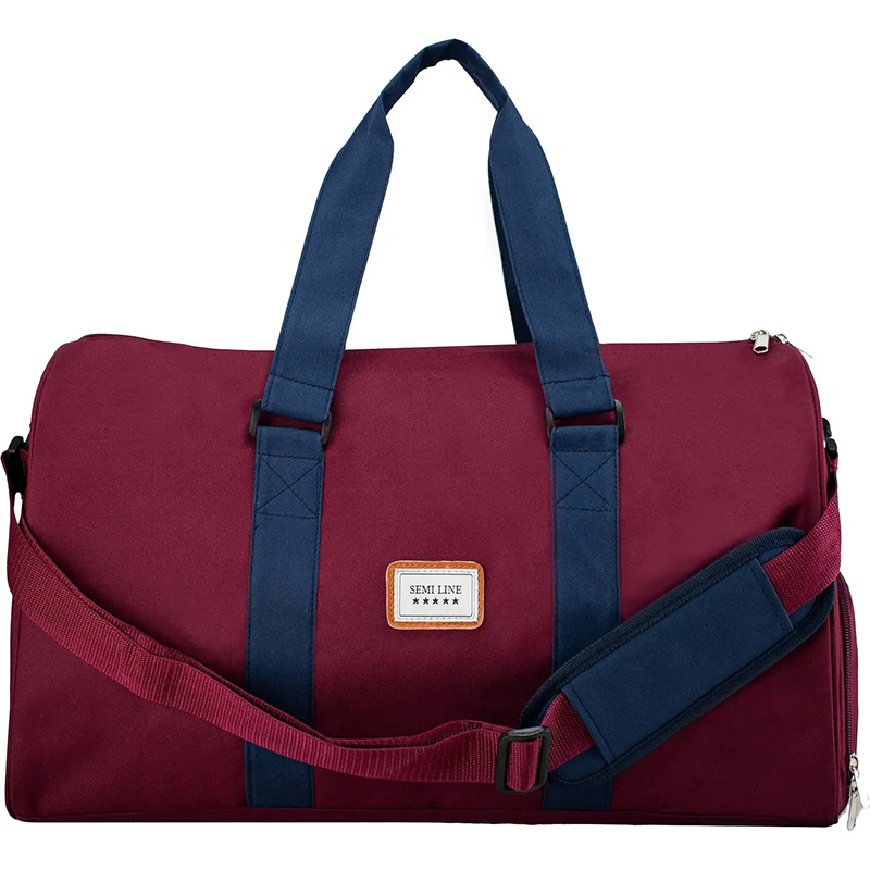Дорожня сумка SEMI LINE 42 Dark Red (A3031-1)