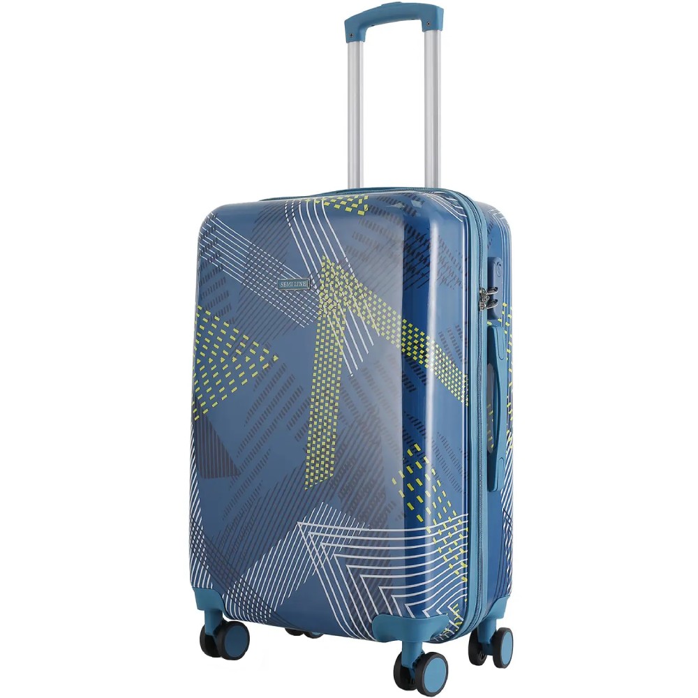 Валіза SEMI LINE 24" M Blue Pattern (T5652-2) Замок вбудований TSA