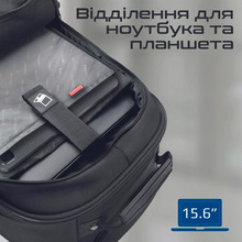 Сумка-рюкзак Promate Compact-TR 15.6" Black (compact-tr.black)