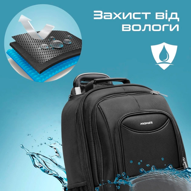 Заказать Сумка-рюкзак Promate Mogul-TR 16" Black (mogul-tr.black)