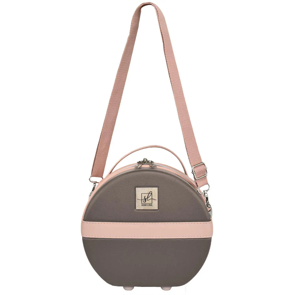 Бьюти-кейс SEMI LINE 5L Brown/Pink Cream (T5673-1) Объем 5