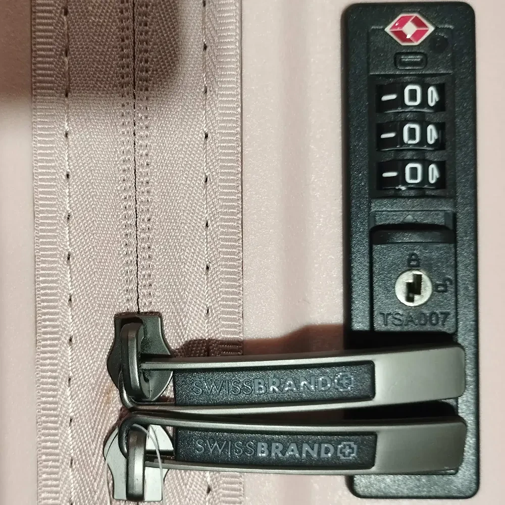 Валіза SWISSBRAND Narberth (L) Light Pink (SWB_LHNAR008L) Замок вбудований TSA