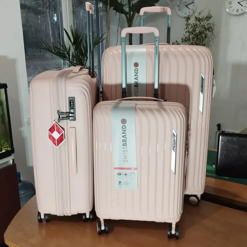 Валіза SWISSBRAND Narberth (L) Light Pink (SWB_LHNAR008L) Особливості телескопічна ручка