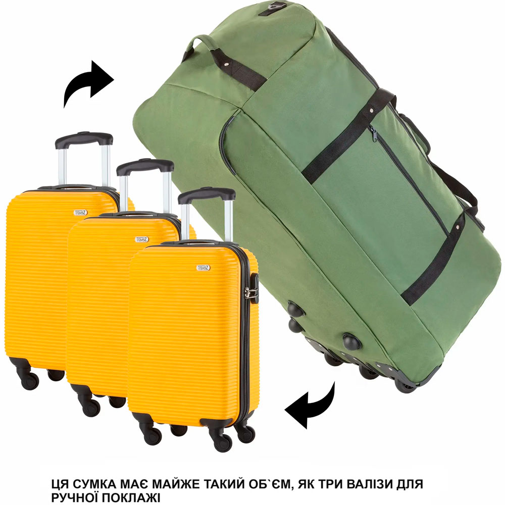 Фото Дорожная сумка TRAVELZ Wheelbag Green (603095)