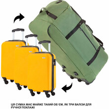 Дорожня сумка TRAVELZ Wheelbag Green (603095)