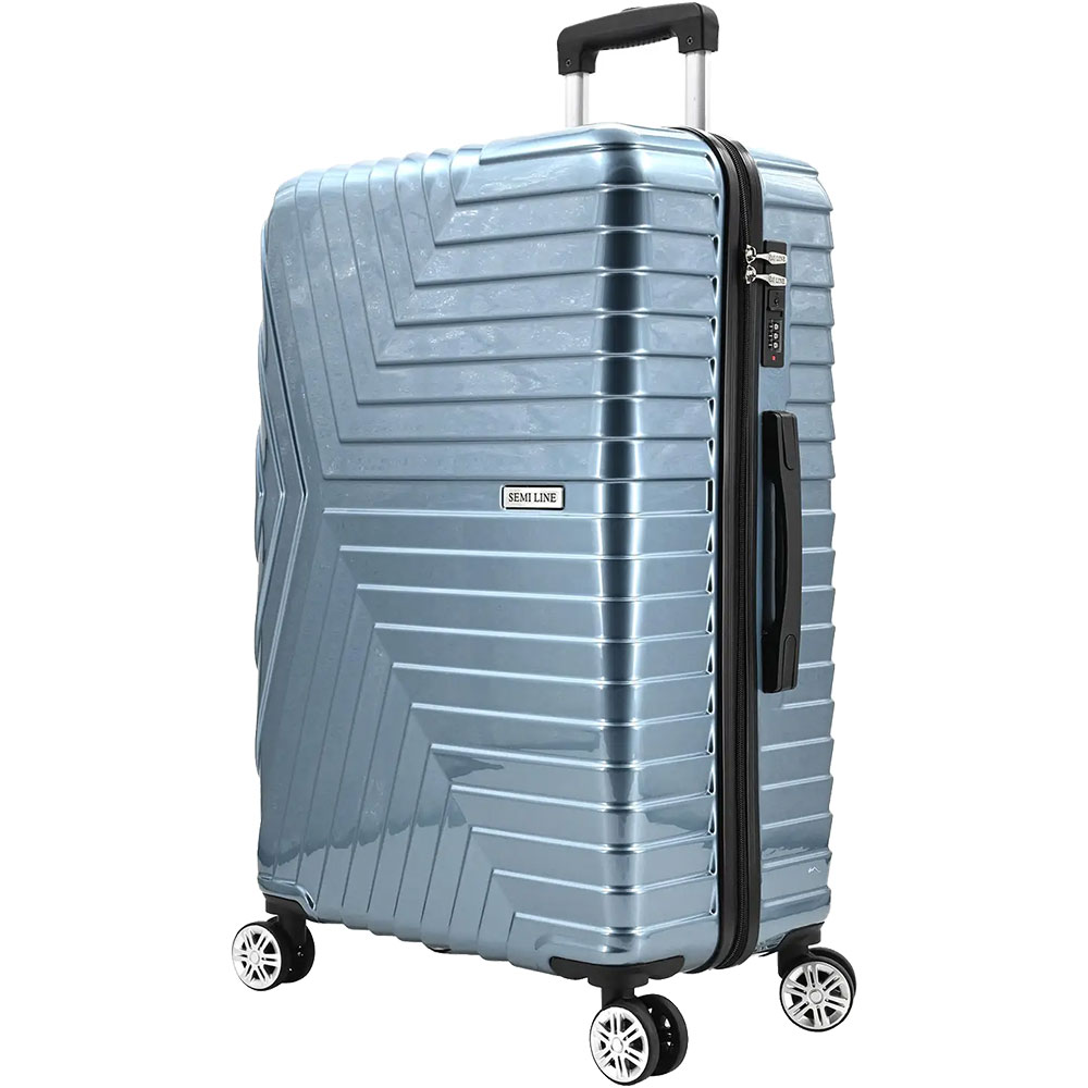 Чемодан SEMI LINE 24" M Blue (T5764-2) Замок встроенный TSA