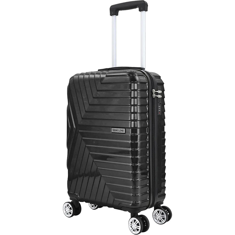 Чемодан SEMI LINE 20" S Black (T5765-1) Замок встроенный TSA