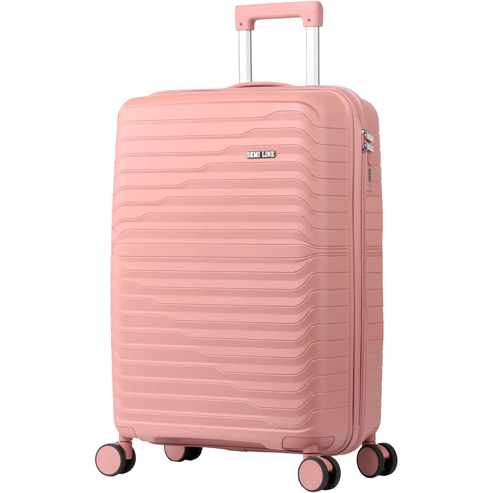 Чемодан SEMI LINE 20" S Rose (T5779-1) Замок встроенный TSA