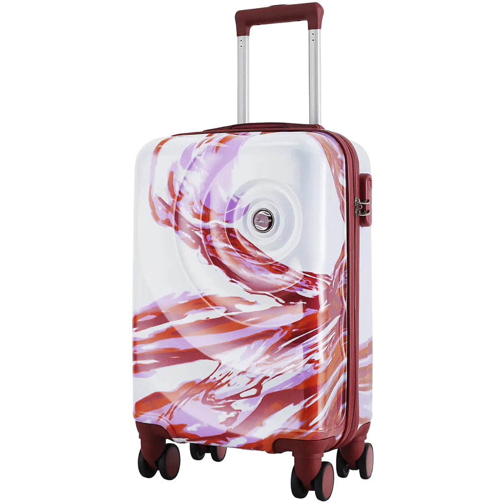 Чемодан SEMI LINE 20" S White/Red Print (T5654-1)