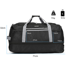 Дорожная сумка TRAVELZ Wheelbag Doubleloader foldable Black (603096)