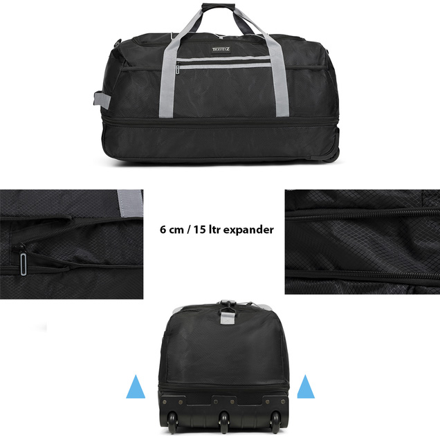 Фото Дорожная сумка TRAVELZ Wheelbag Doubleloader foldable Black (603096)