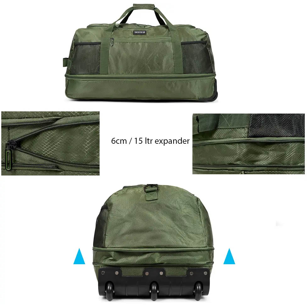 Зовнішній вигляд Дорожня сумка TRAVELZ Wheelbag Doubleloader foldable Green (603097)