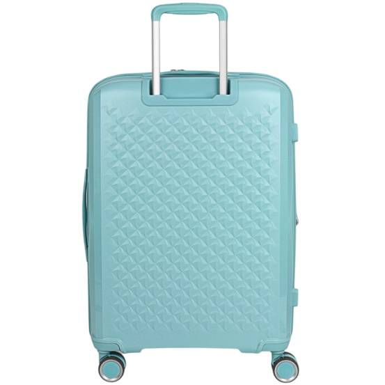 Чемодан дорожный GABOL Queens M Verde Mint (125046-045) Дополнительно Размеры без расширения и с разрешением: 44x64,5x28-31 см; Объем: 72,5-80,2 л