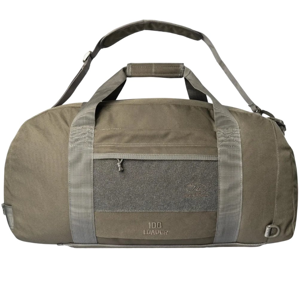 Дорожная сумка HIGHLANDER Loader 100L Ranger Green (LR100V2-RG) Дополнительно D-кольцо для крепления дополнительного снаряжения; усиленные ручки для переноски