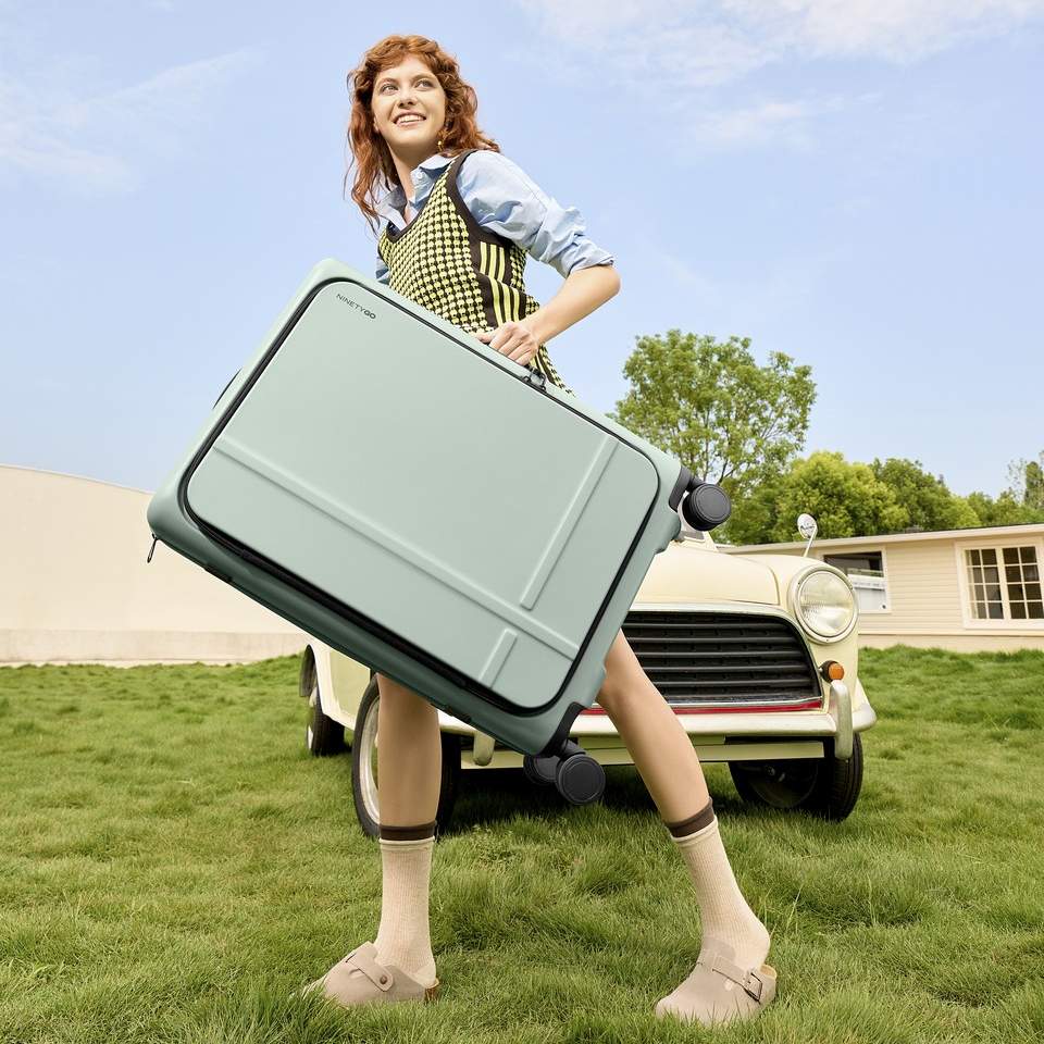 Зовнішній вигляд Валіза NINETYGO Xiaomi Sweet Journey Luggage 25 Green (6941413242004)