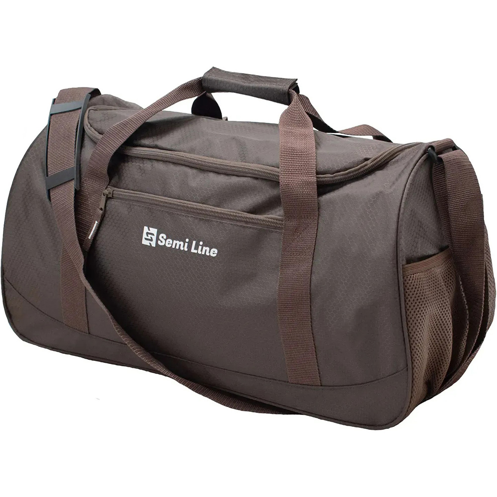 Дорожня сумка SEMI LINE 40 Brown (A3043-6) Дорожня сумка SEMI LINE 40 Brown (A3043-6) Замок без замка