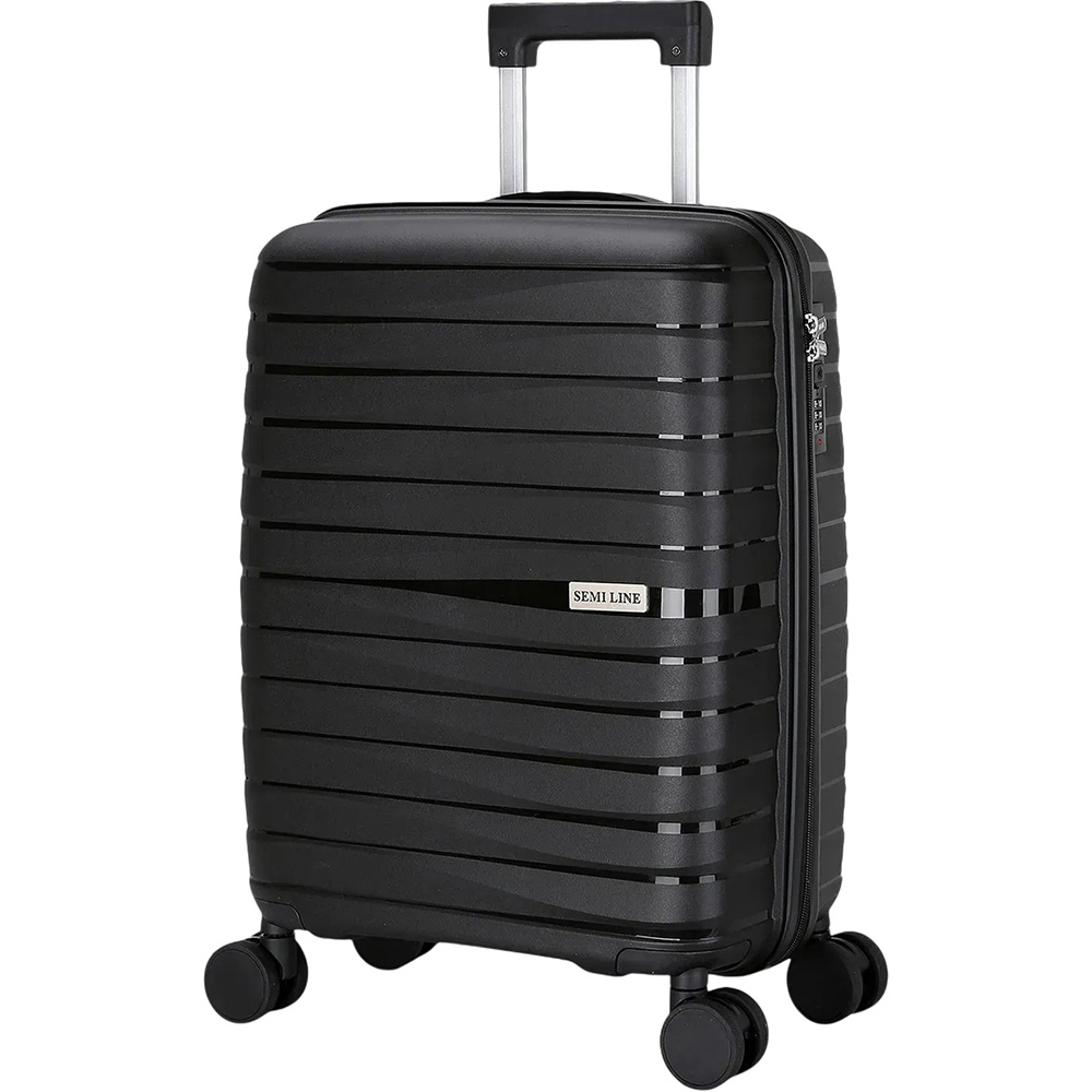 Чемодан SEMI LINE 20" (S) Black (T5794-1) Замок встроенный