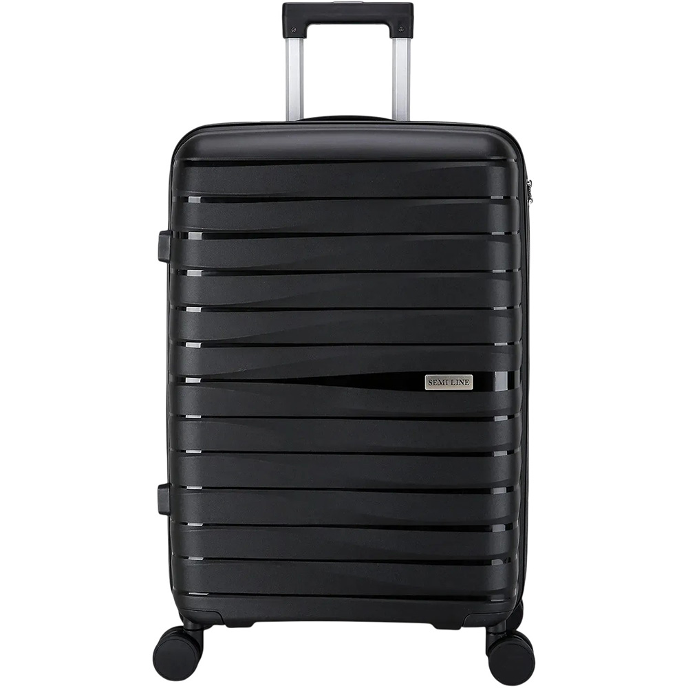 Валіза SEMI LINE 24" (M) Black (T5794-2)