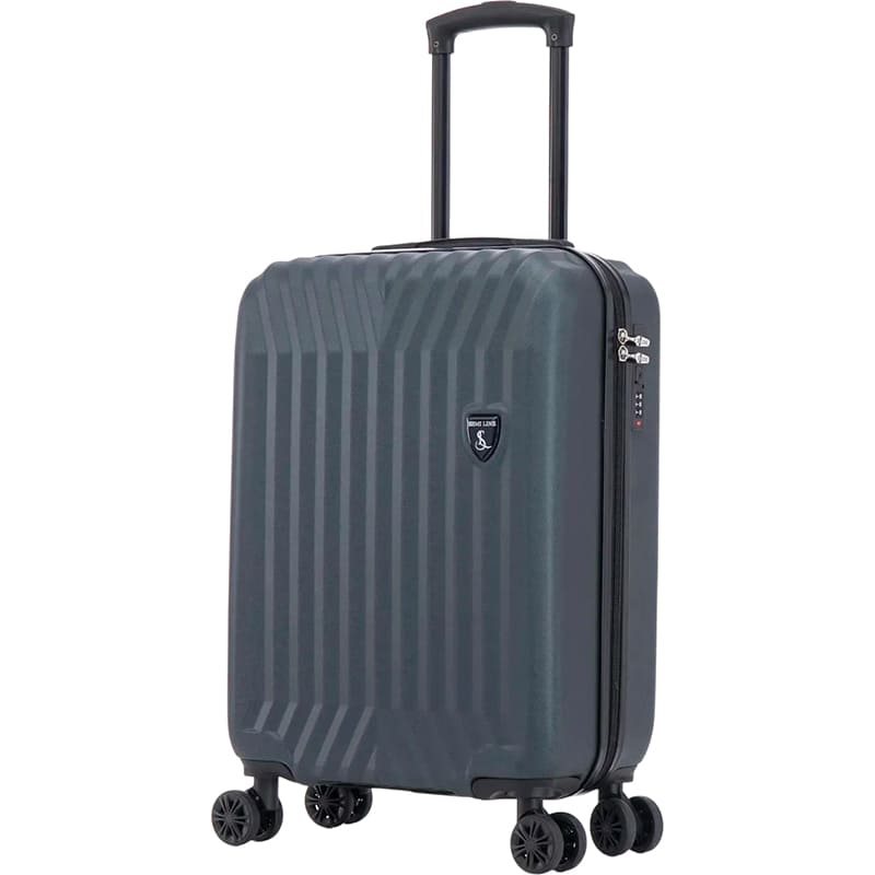 Валіза SEMI LINE 20" S Navy/Green (T5859-1) Особливості ремені для фіксації