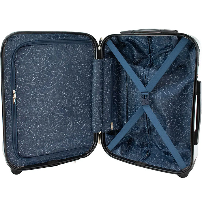 Валіза SEMI LINE 20" (S) NASA Silver (T5797-1) Зовнішній вигляд Валіза SEMI LINE 20" (S) NASA Silver (T5797-1)