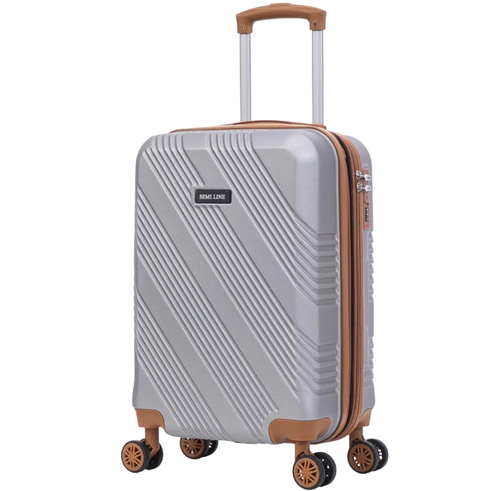 Валіза SEMI LINE 20" (S) Light Grey (T5849-1)