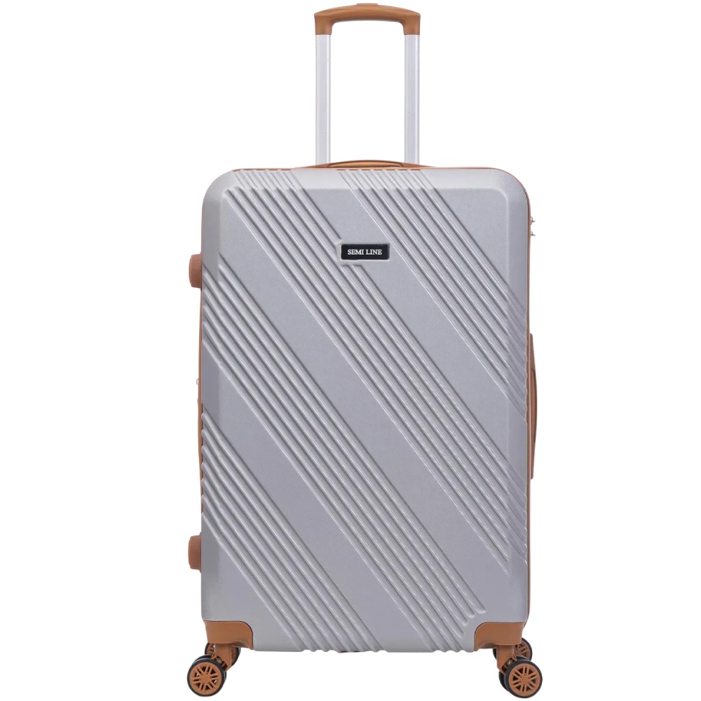 Чемодан SEMI LINE 28" (L) Light Grey (T5849-3) Дополнительно 125 л с открытым расширительным клапаном