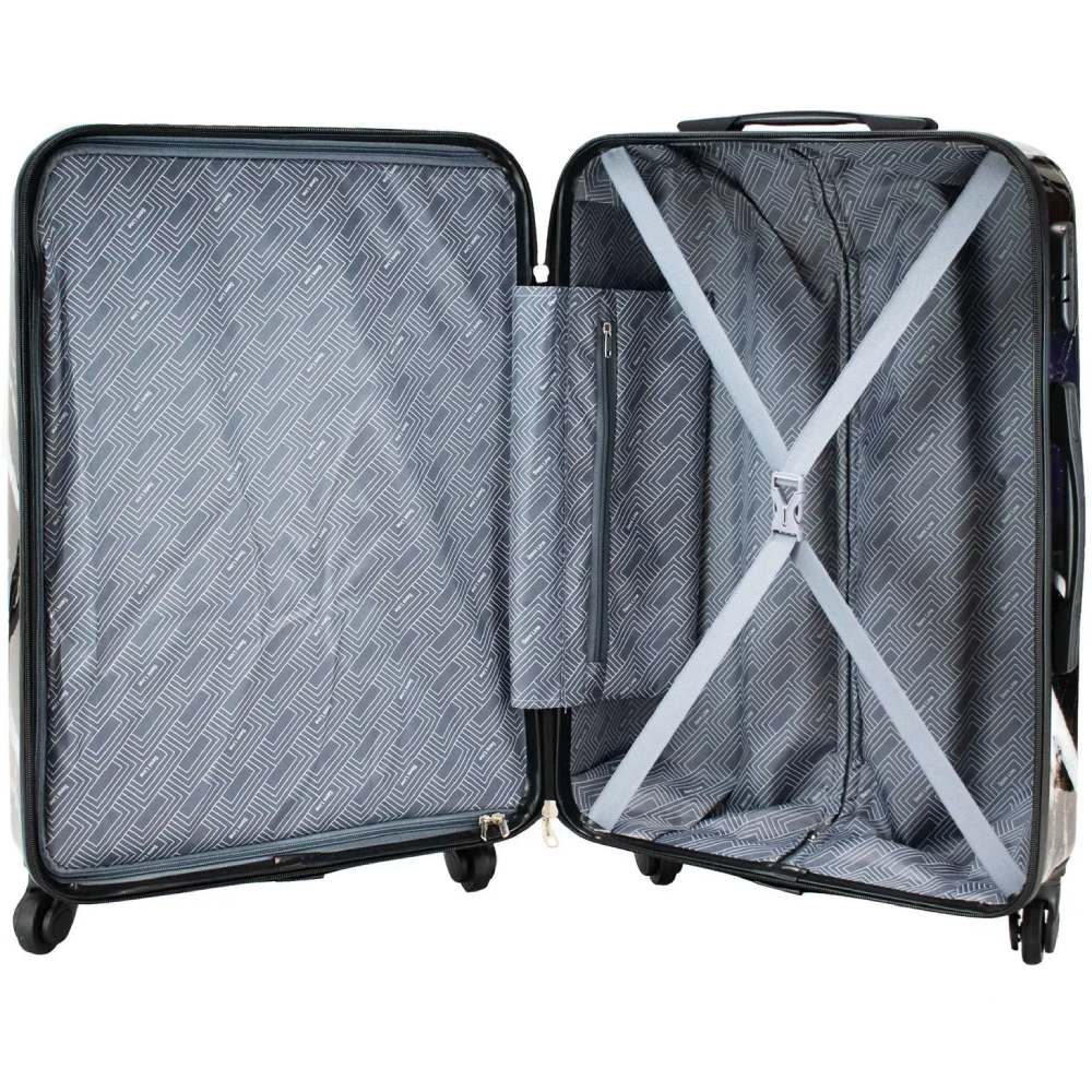 Внешний вид Чемодан SEMI LINE 24" (M) Black Marble (T5730-2)