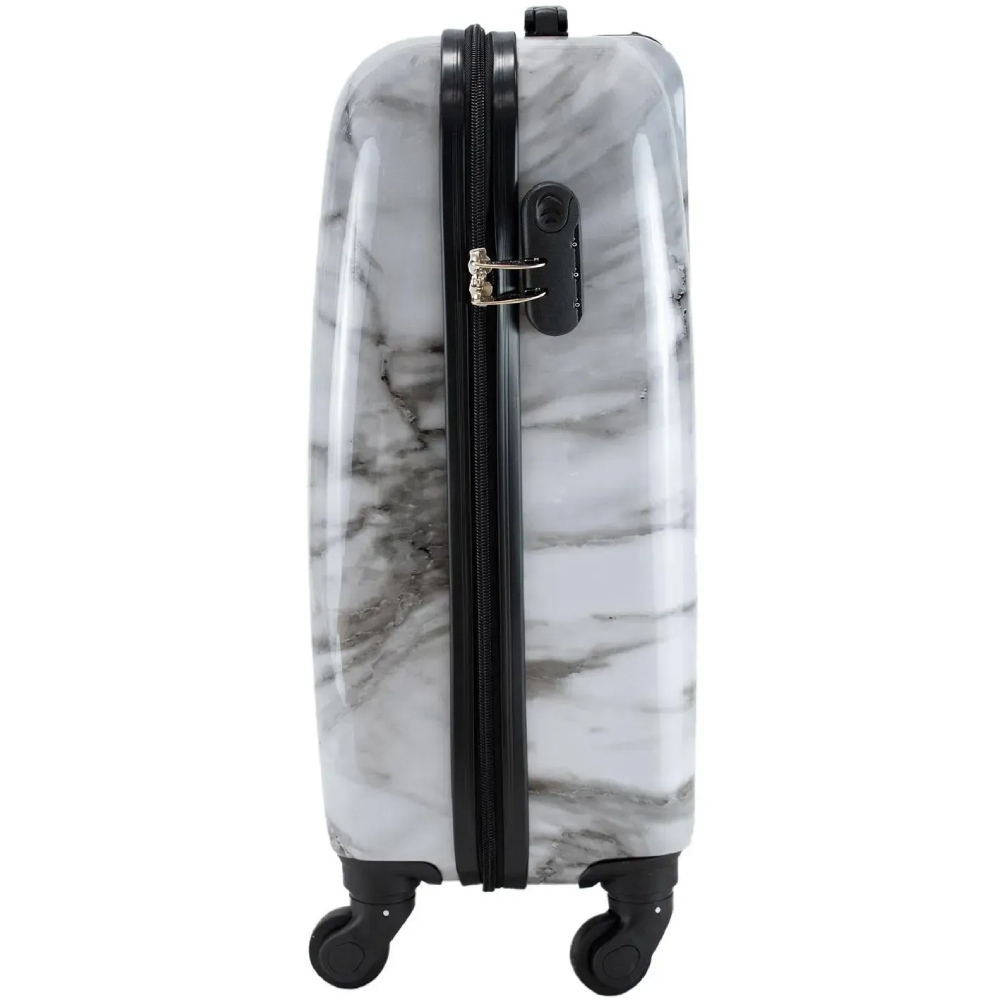 Чемодан SEMI LINE 20" (S) White Marble (T5731-1) Особенности телескопическая ручка