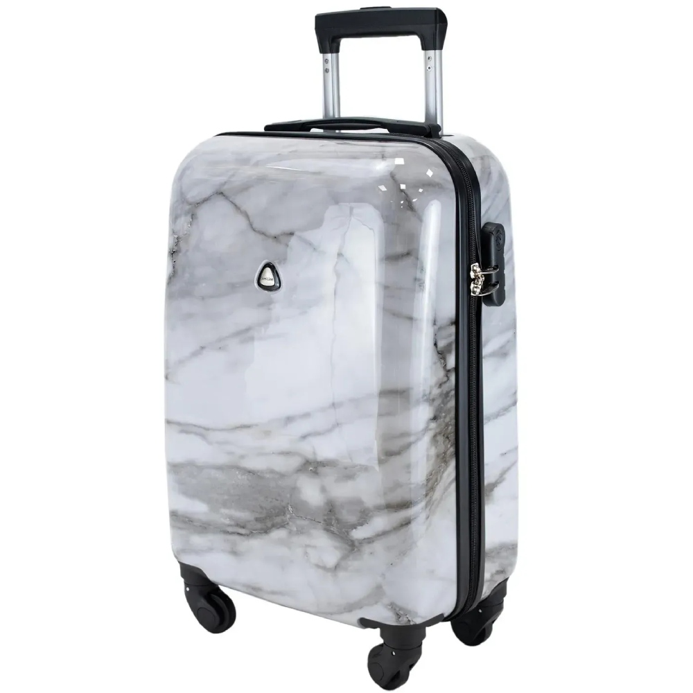 Чемодан SEMI LINE 20" (S) White Marble (T5731-1)