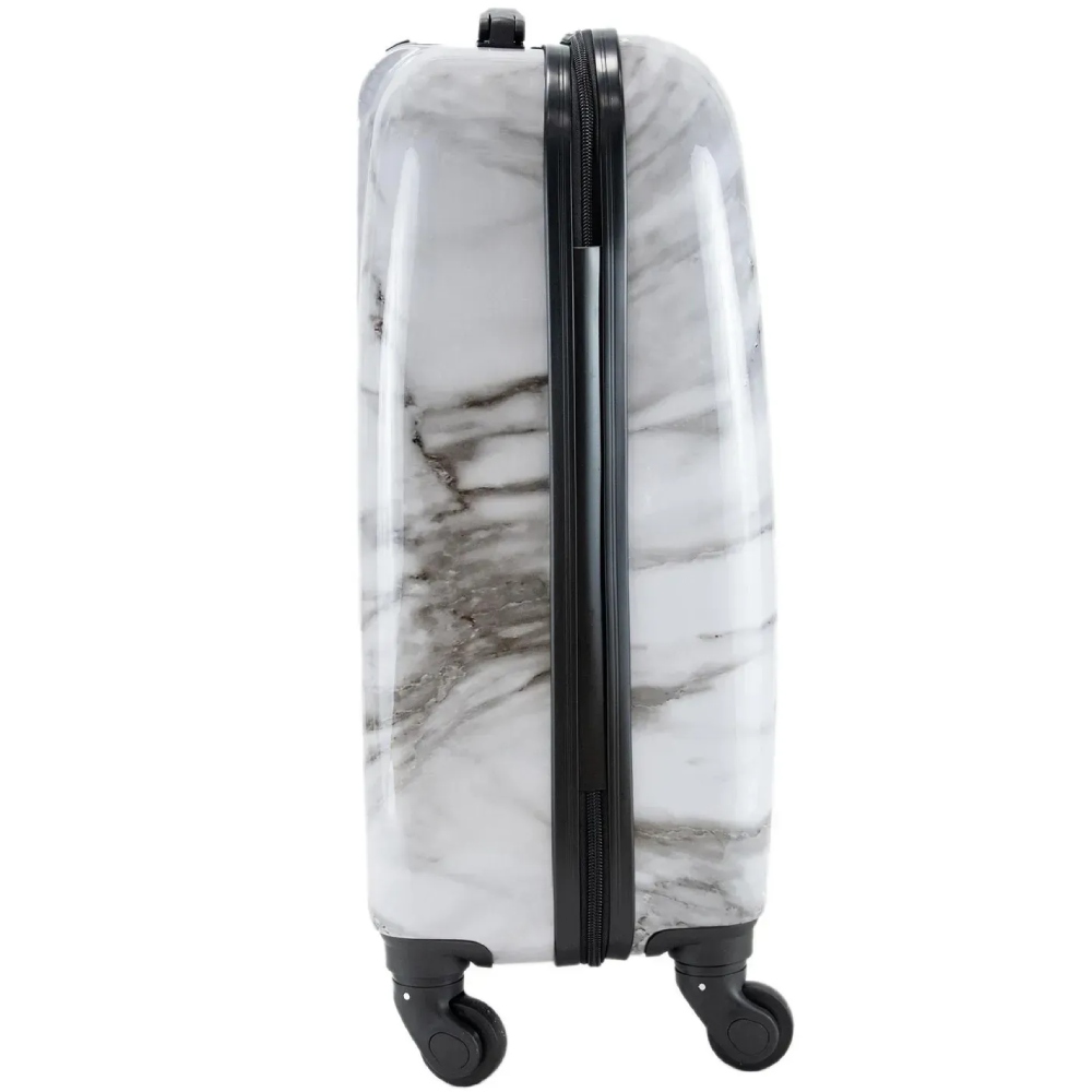 Чемодан SEMI LINE 20" (S) White Marble (T5731-1) Особенности ремни для фиксации