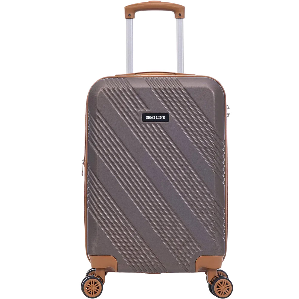 Валіза SEMI LINE 20" (S) Brown (T5850-1) Валіза SEMI LINE 20" (S) Brown (T5850-1) Замок вбудований TSA