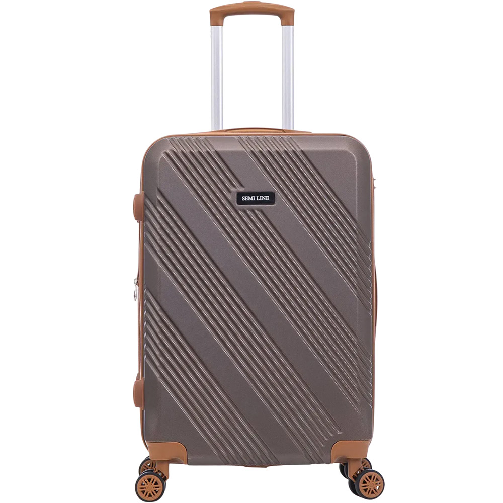 Валіза SEMI LINE 24" (M) Brown (T5850-2) Валіза SEMI LINE 24" (M) Brown (T5850-2) Замок вбудований TSA
