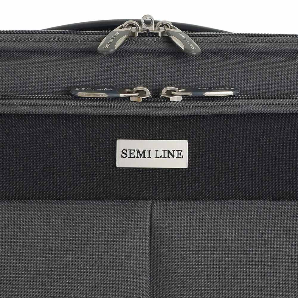 Заказать Чемодан SEMI LINE 24" (M) Grey/Orange Lines (T5754-2)