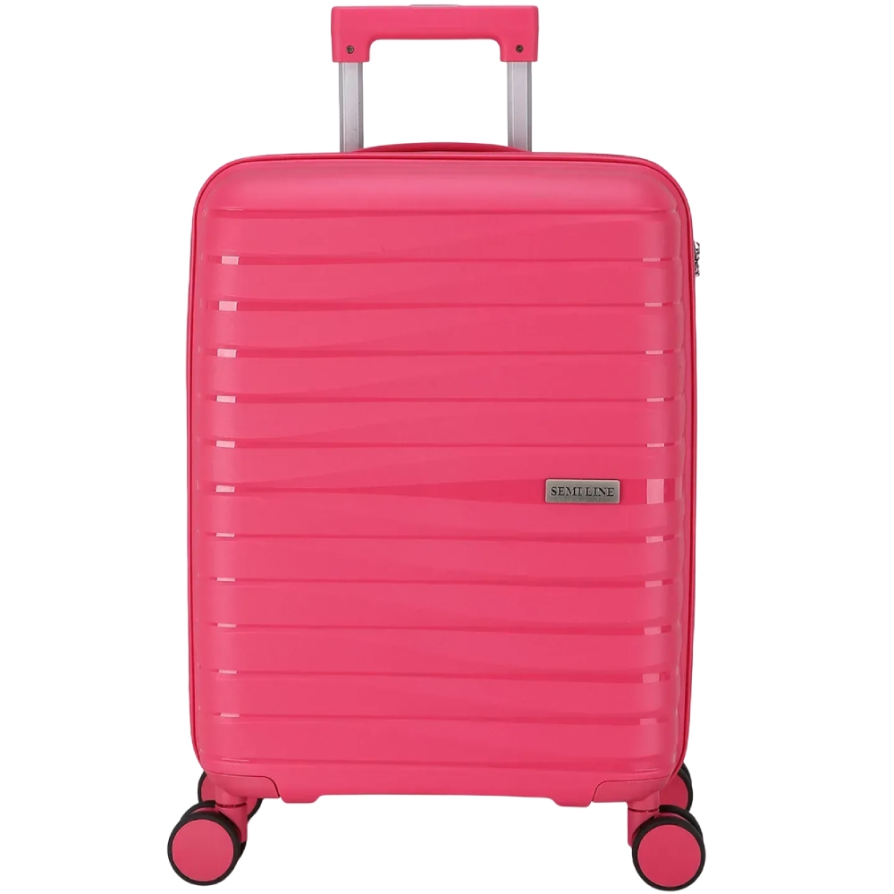 Чемодан SEMI LINE 20" (S) Magenta (T5796-1) Замок встроенный